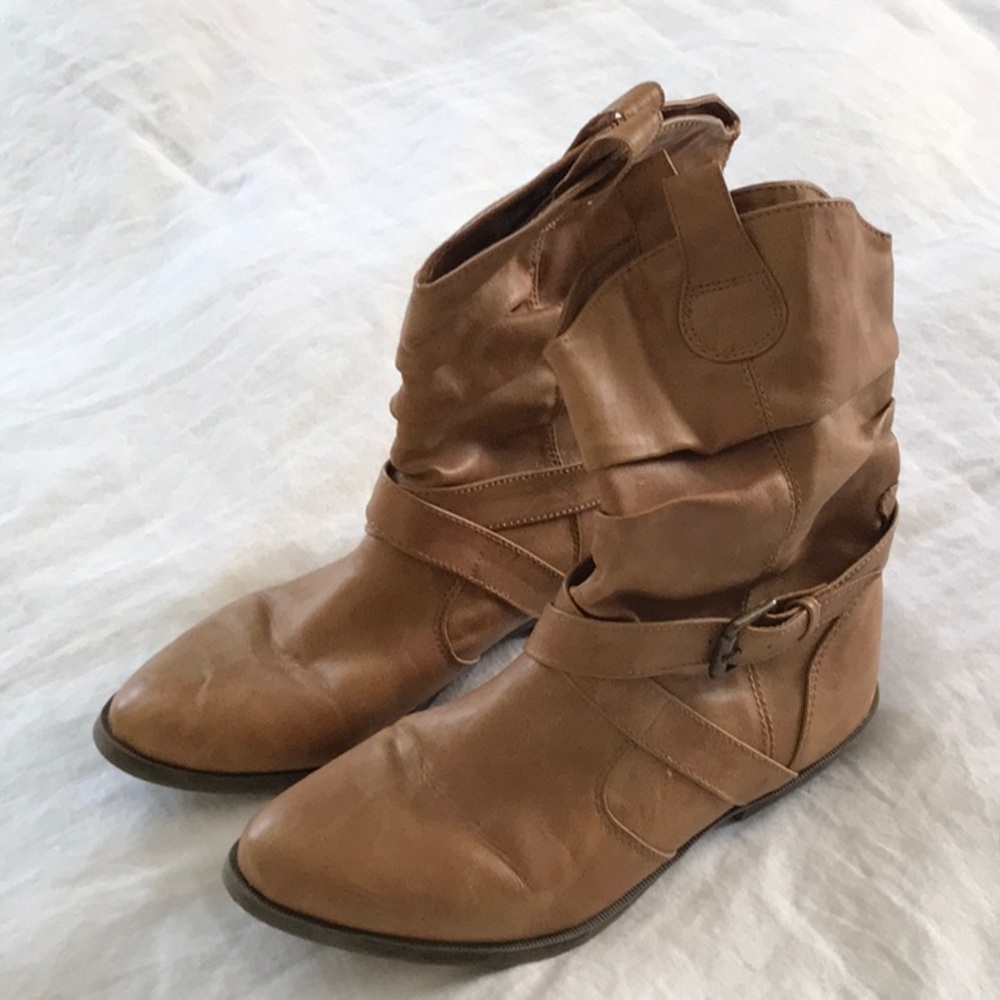 Leather Booties- no brand